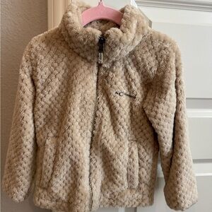 Toddler Tan Columbia Sherpa Full Zip Jacket 3T